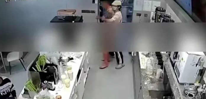 惊心动魄！男子持刀直闯古茗奶茶店被制服！