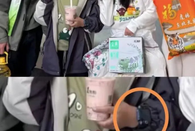 1点点资助对象戴千元手表？！当地回应：为低保户