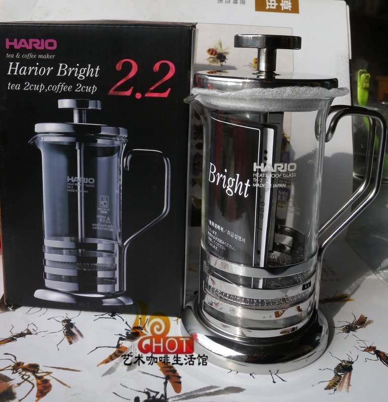咖啡冲煮器具HARIO品牌介绍：hario法压壶咖啡壶玻璃不锈钢法压壶