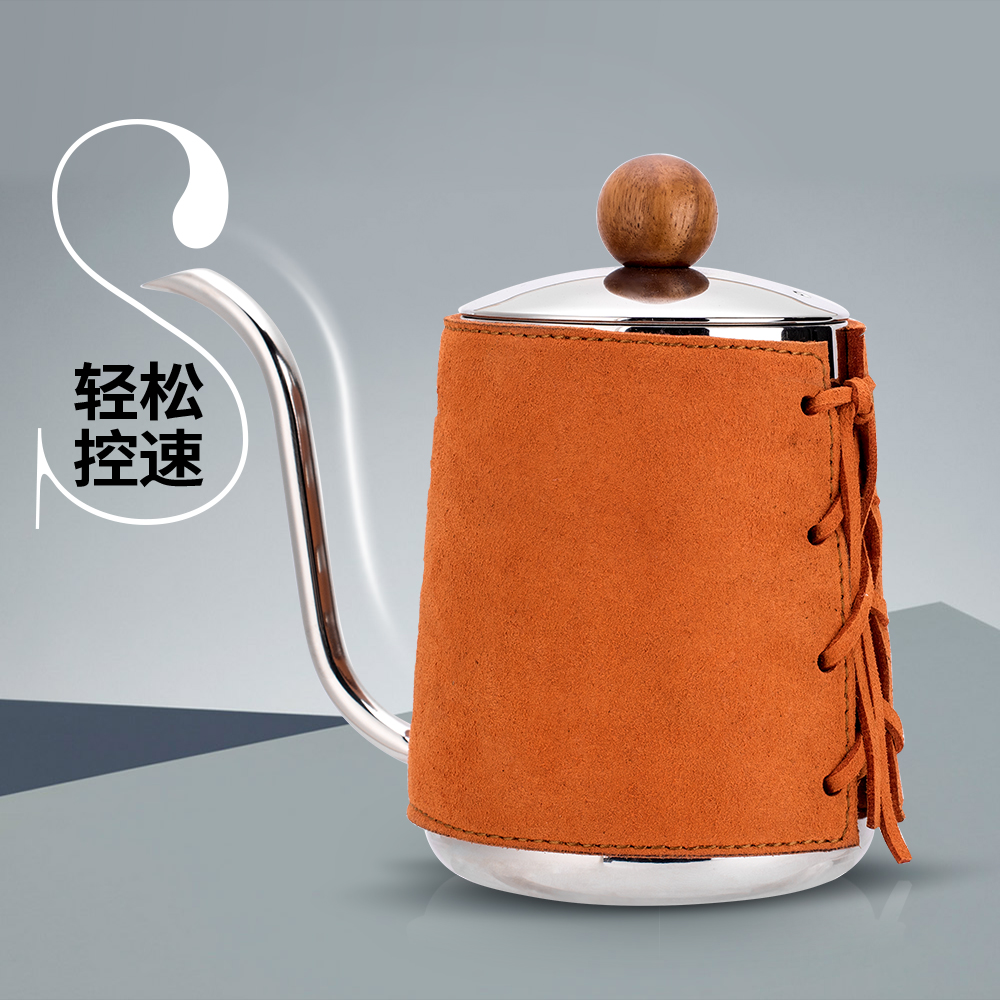 咖啡冲煮器具介绍：Adolph皮皮壶不锈钢无手柄细口滴漏咖啡宫廷壶