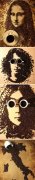 用咖啡豆作画