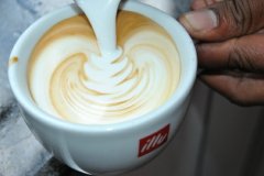 Art Caffe Latte 图解叶型咖啡拉花做法