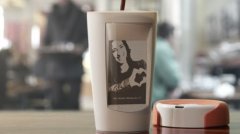 Paulig Muki 创新智能咖啡杯 由热咖啡能量转换驱动杯身的屏幕