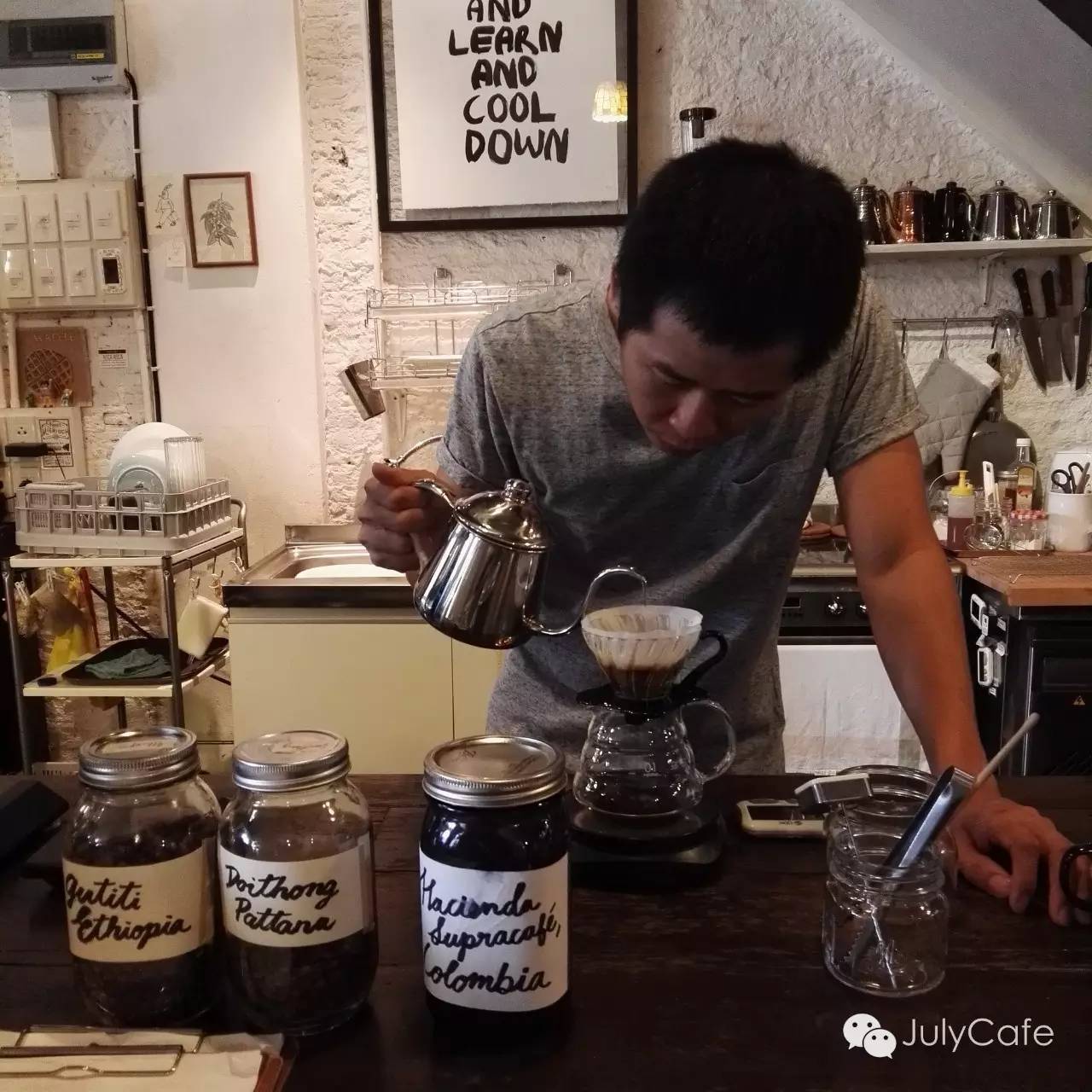 豆子和甜品自家烘焙Ink and Lion Cafe泰国咖啡馆